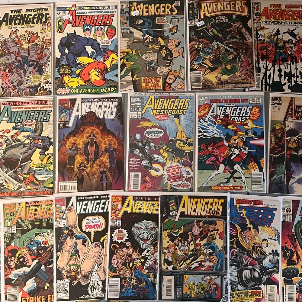 Vintage Marvel Avengers Comic Lot Bronze Age 1970–1980s 20+ Issues #74 Included